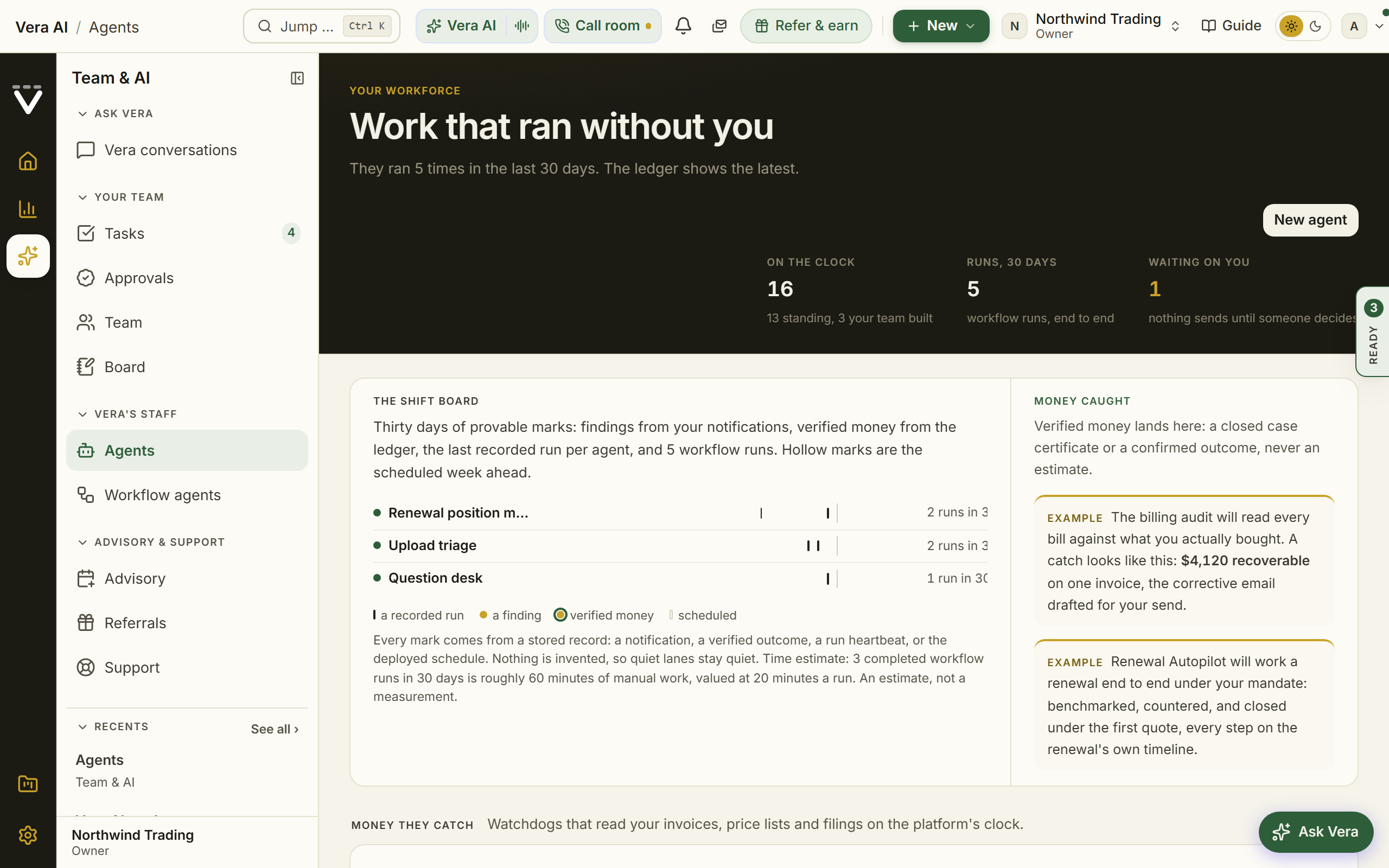 Agent Center screenshot