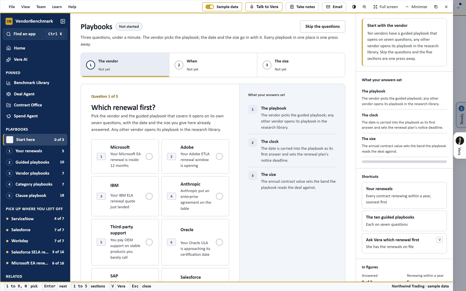 Playbooks, The playbooks: one per vendor