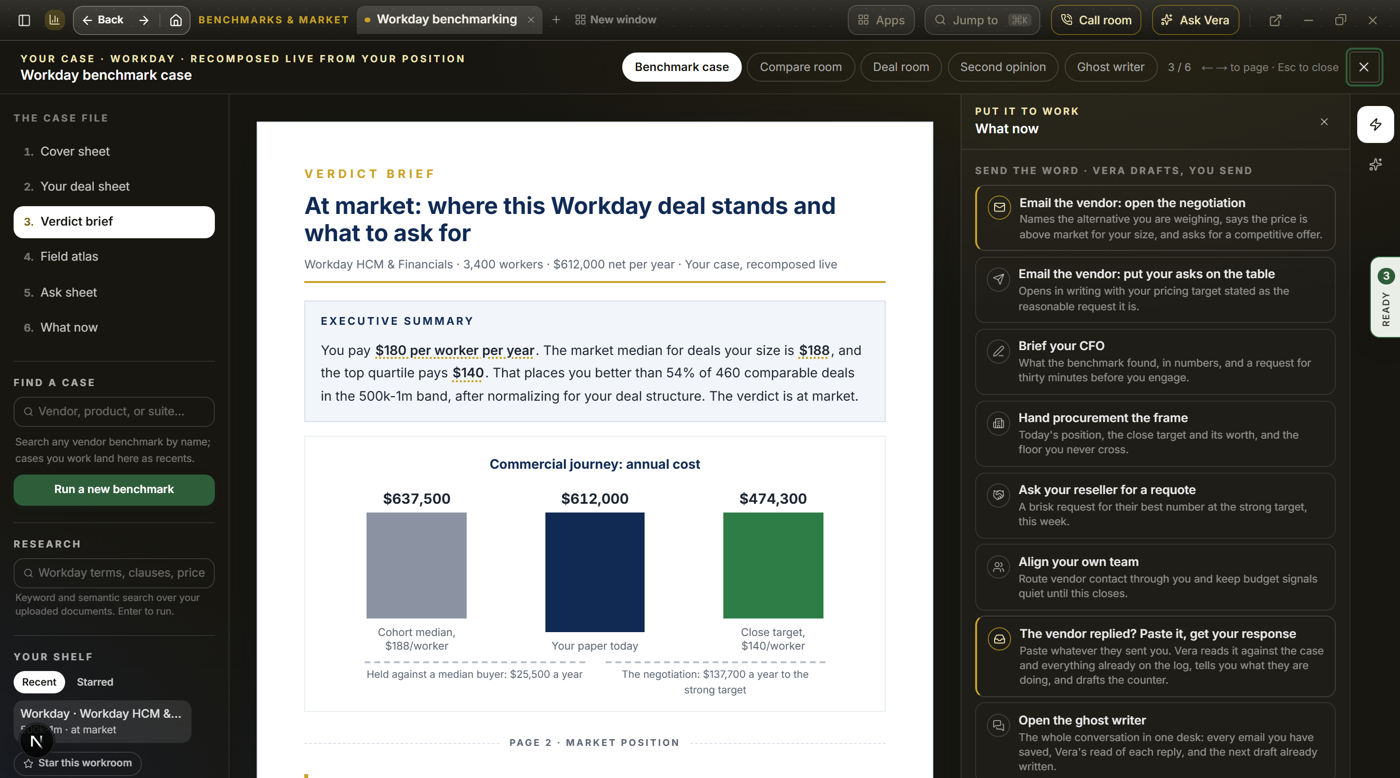 Benchmark case workroom screenshot