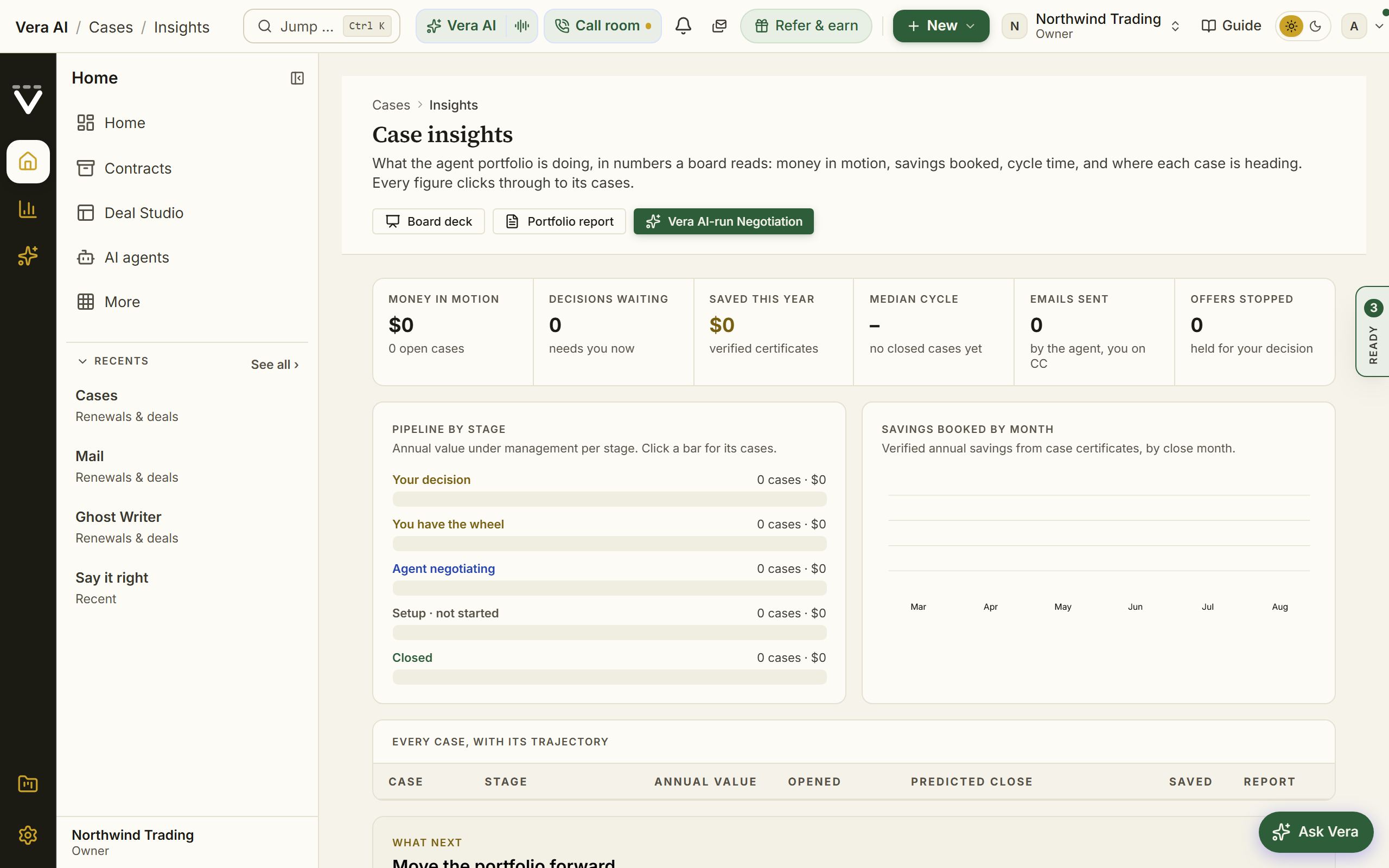 Case insights screenshot