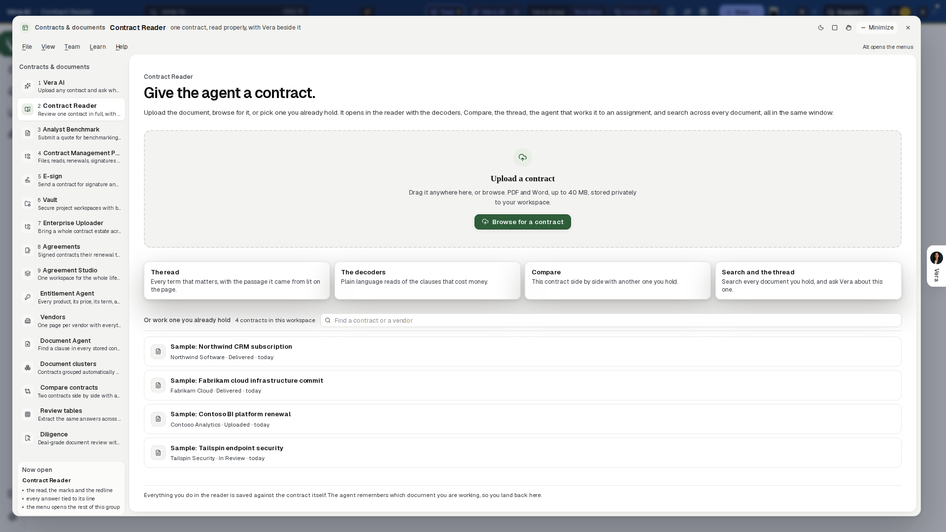 Contract Reader screenshot