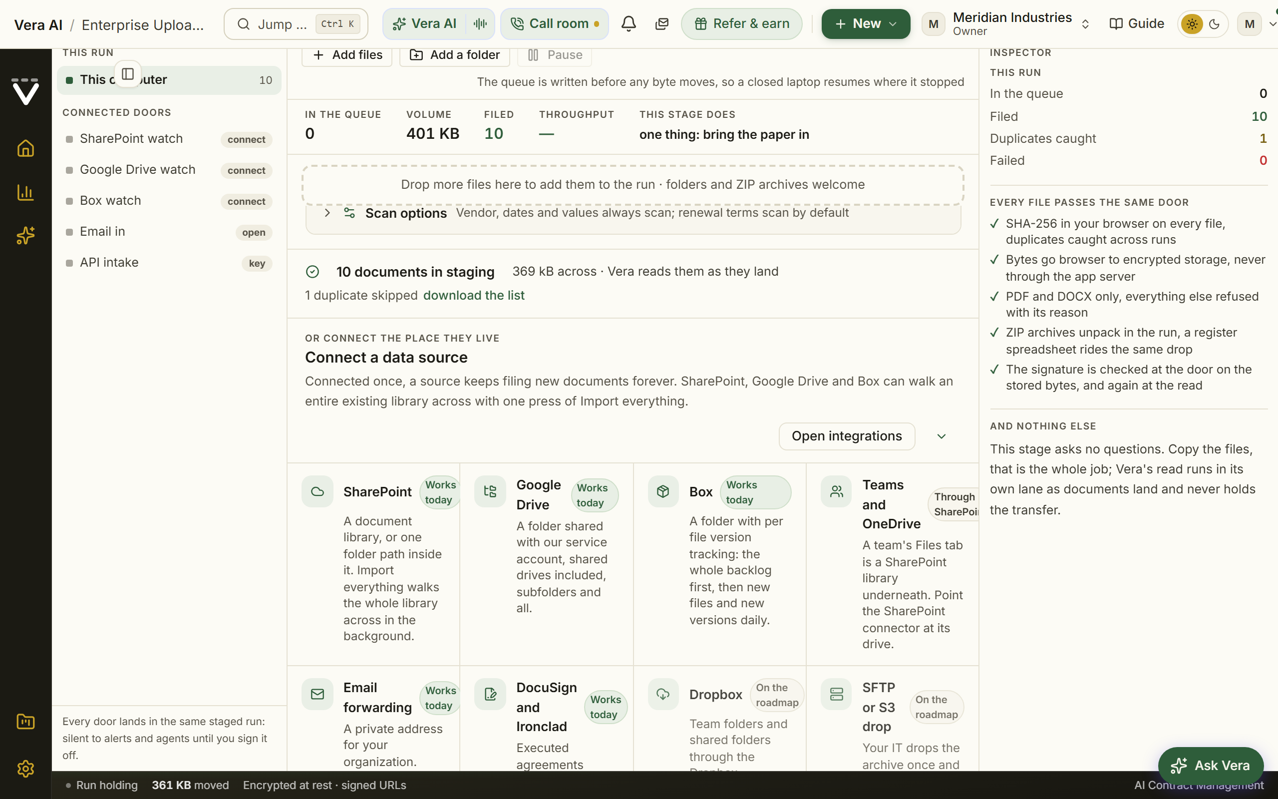 The connector shelf: connect the place the documents live