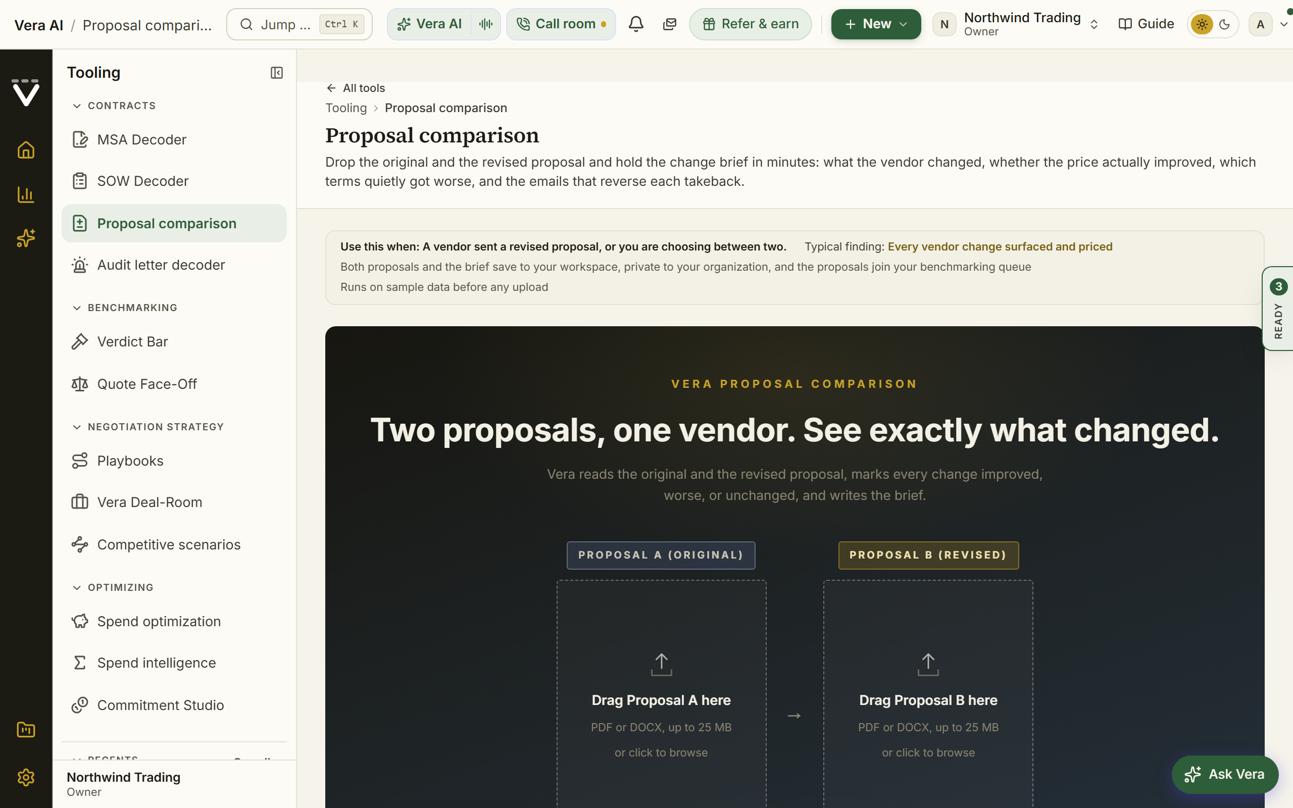 Proposal comparison