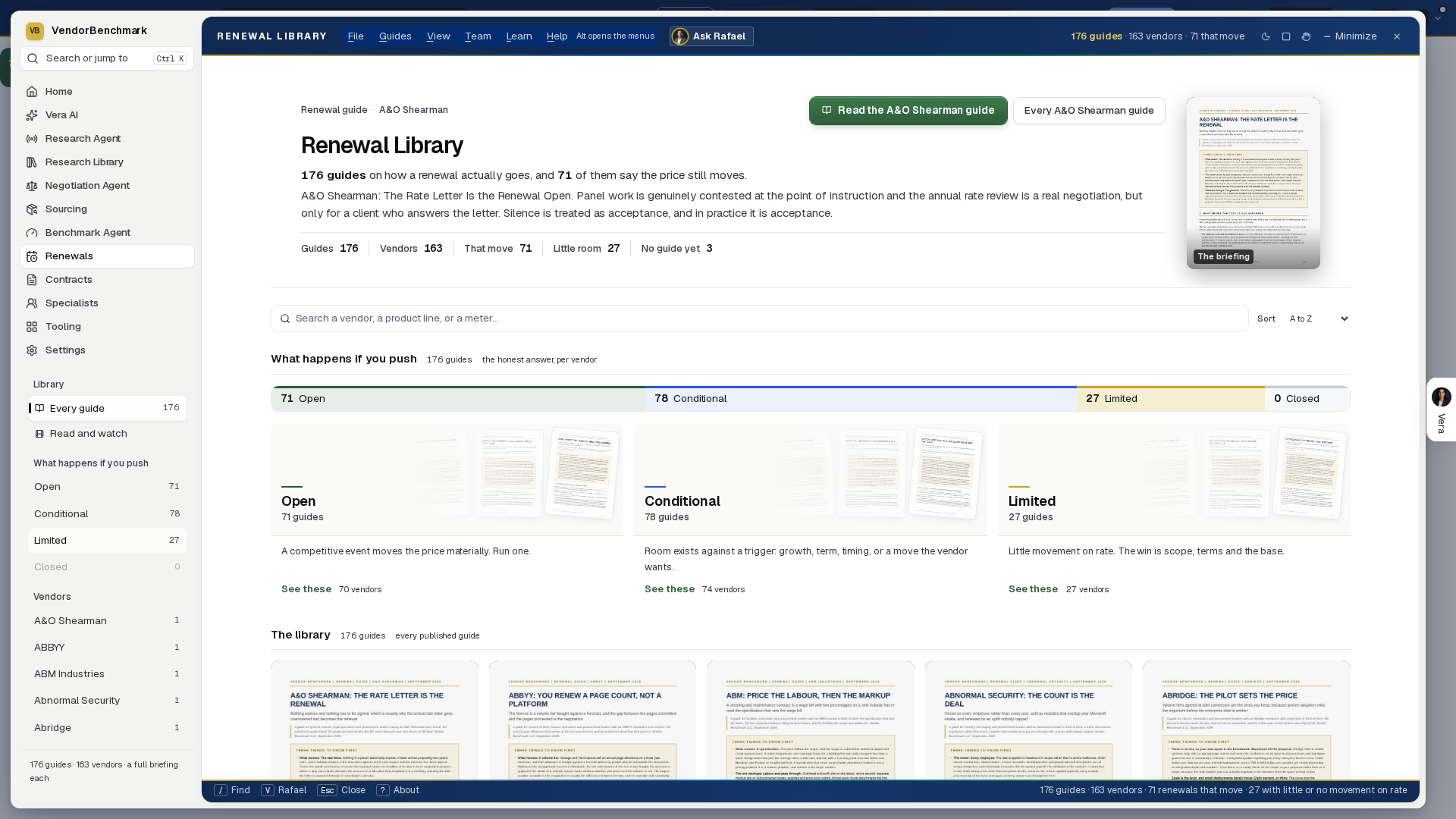 Renewal library screenshot