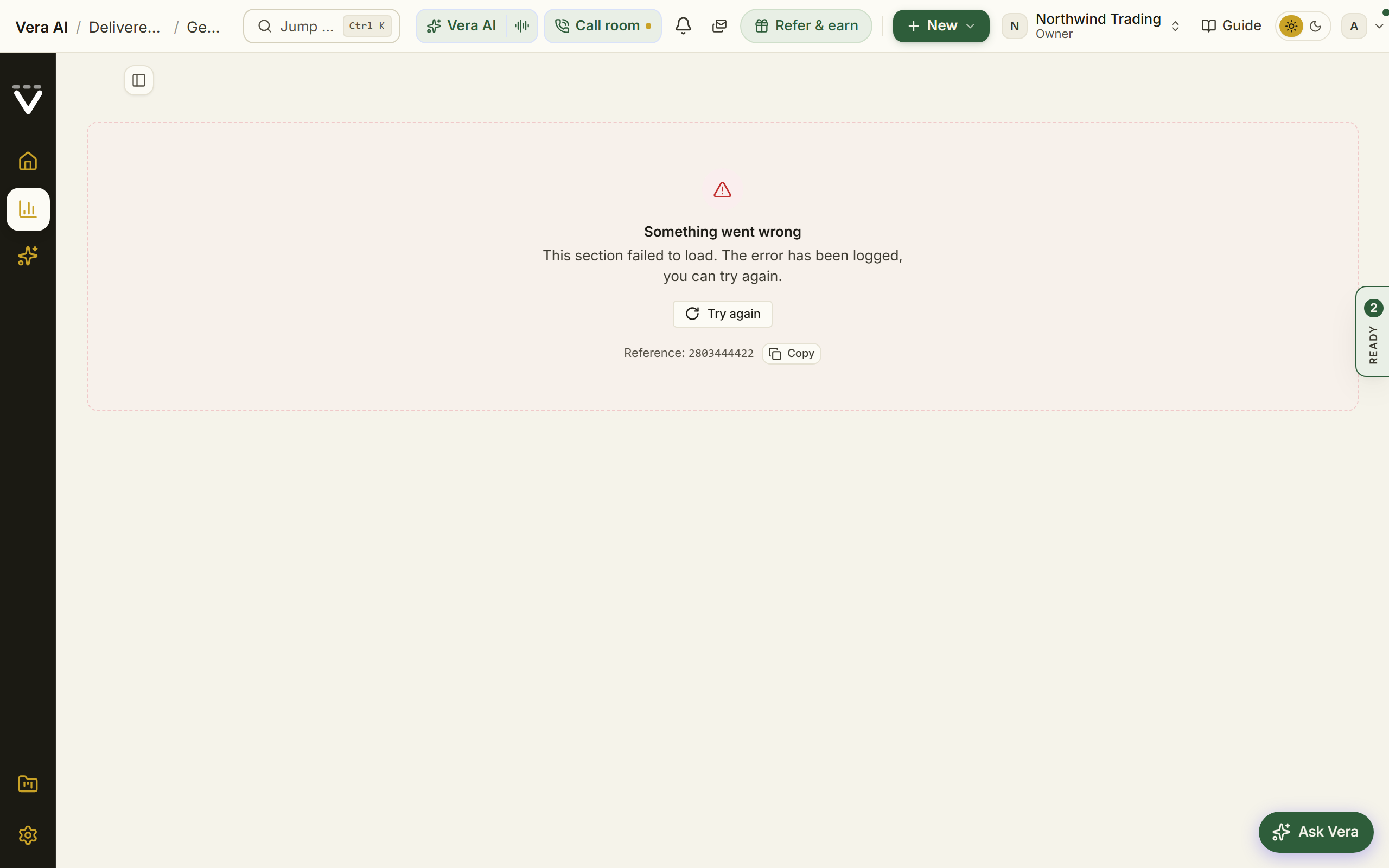 Reporting studio screenshot