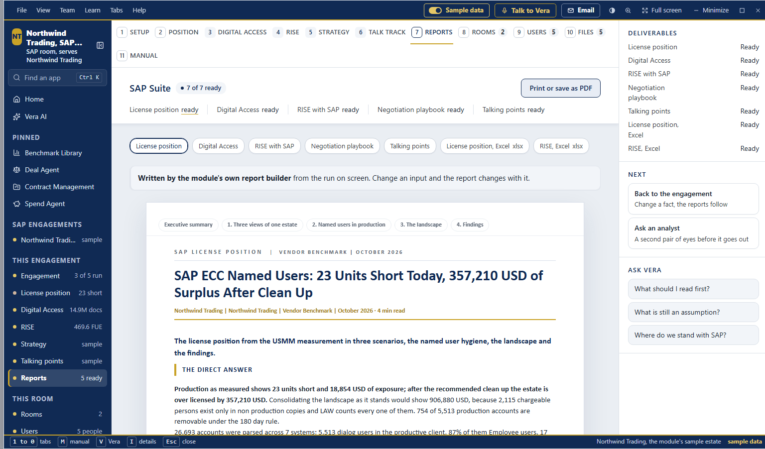SAP Suite, Reports