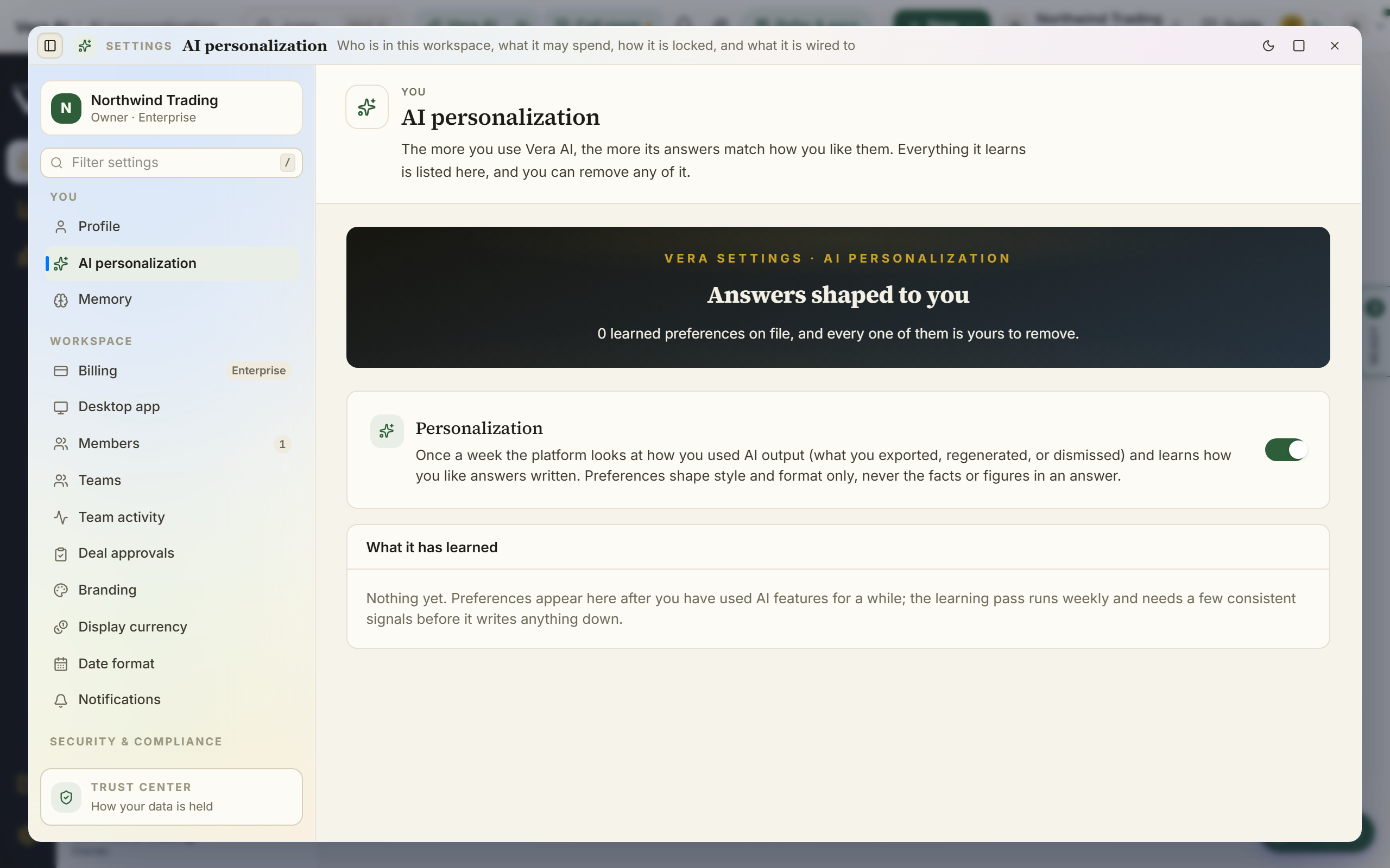 AI personalization: what Vera has learned about how you like answers