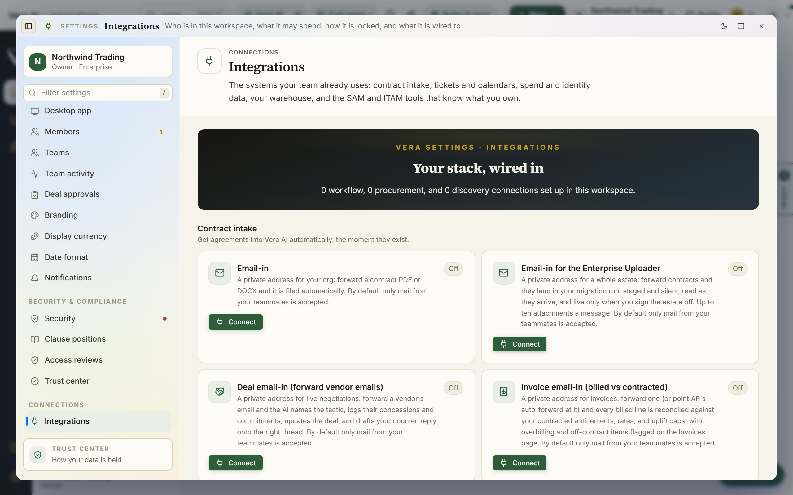 Integrations: intake rails and chat connections