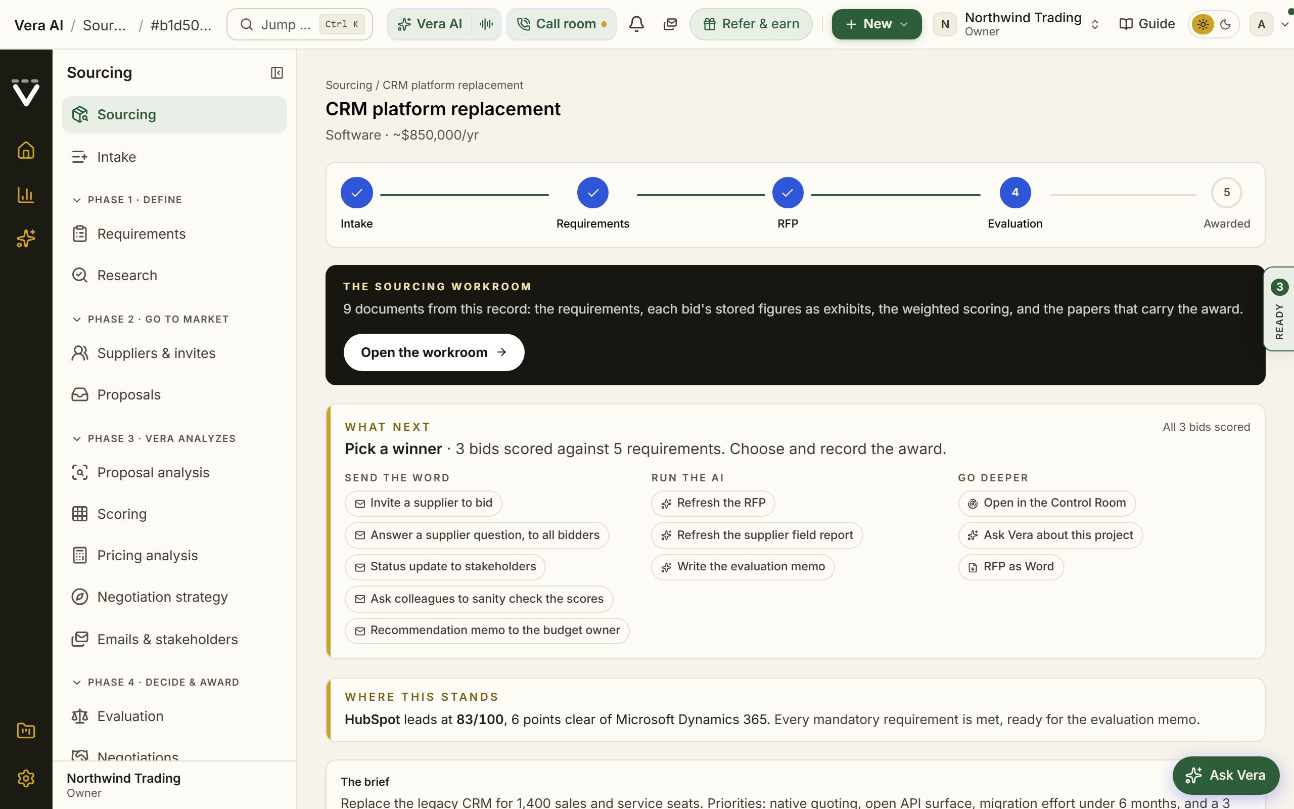 A sourcing project led by the What Next desk