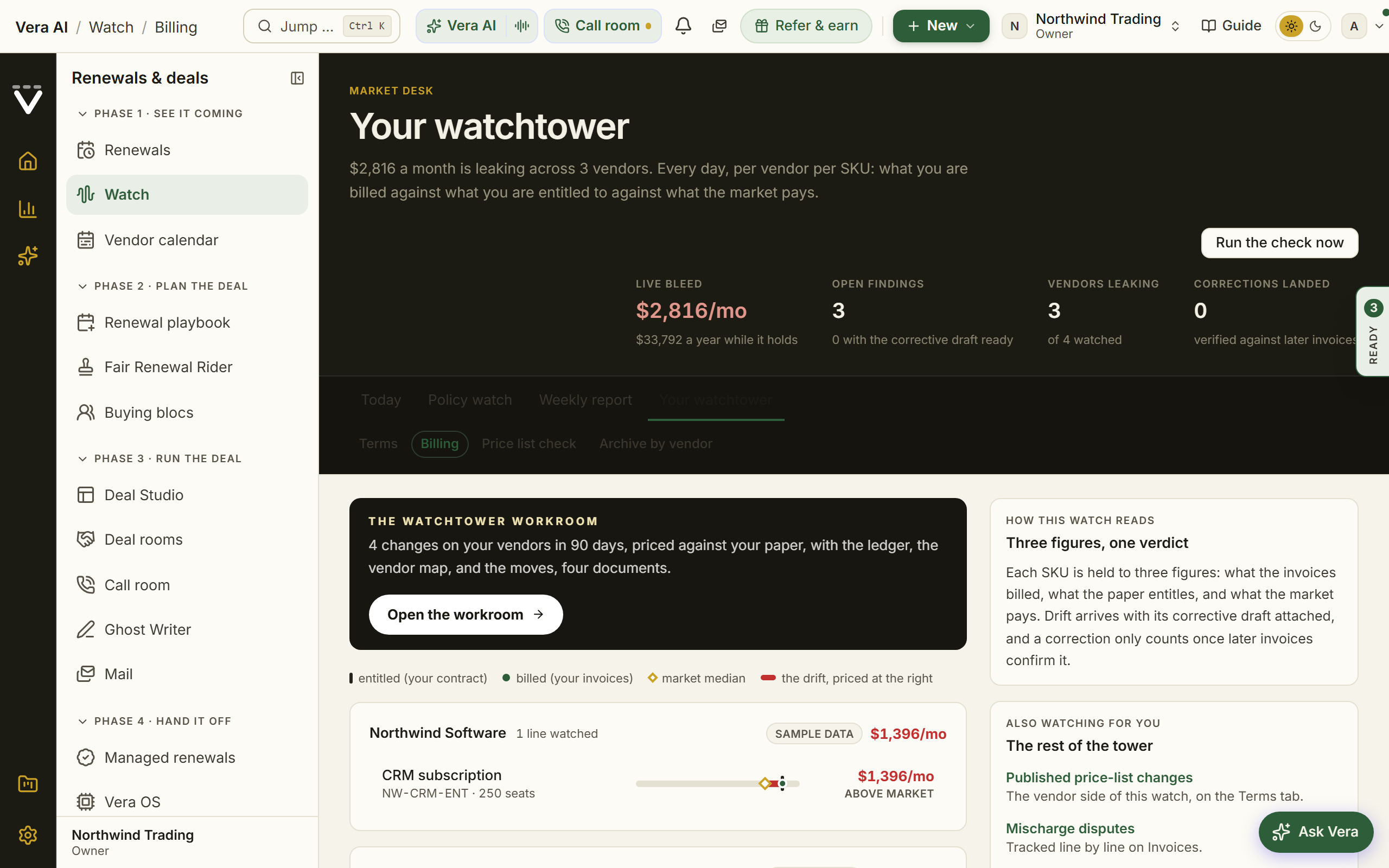 Billing watch screenshot