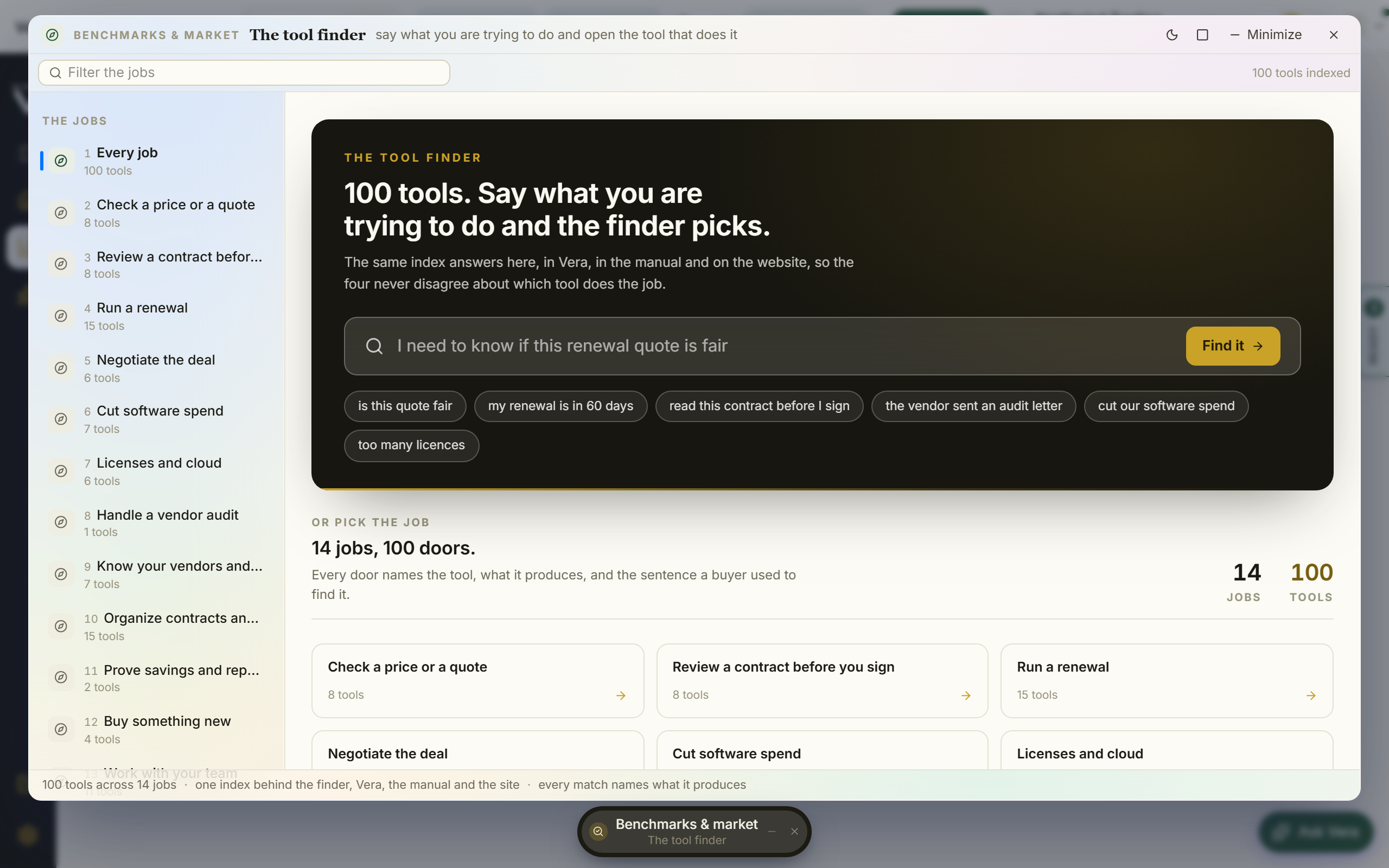 Tool finder