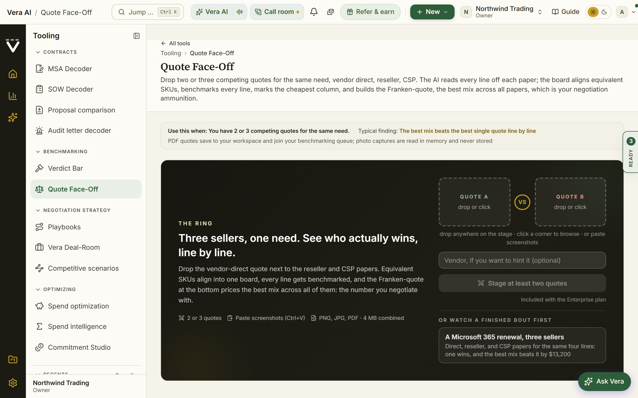 Quote Face-Off screenshot