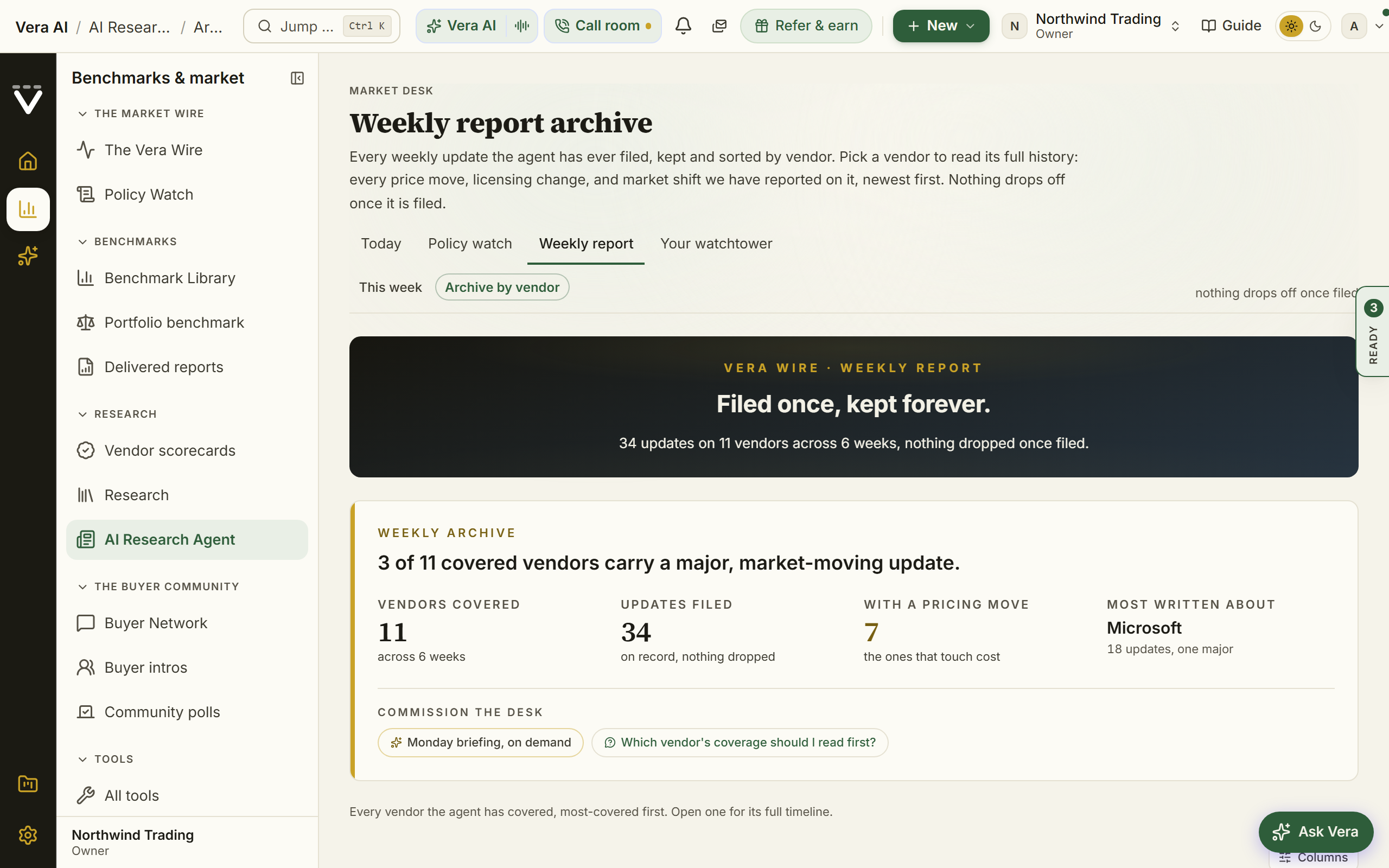 Research Agent archive screenshot
