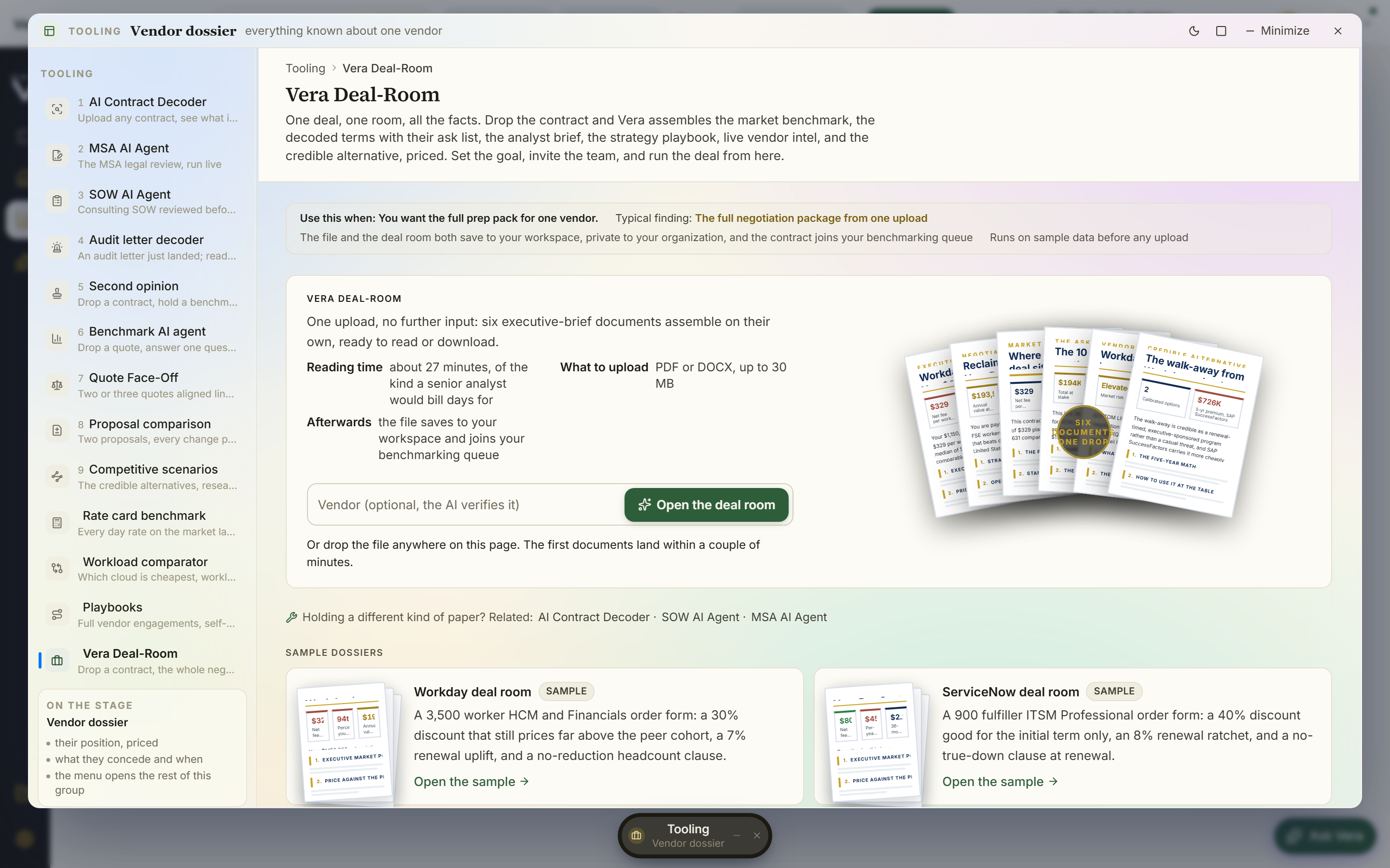 The Vera Workup dossier staged in the Workup Theatre