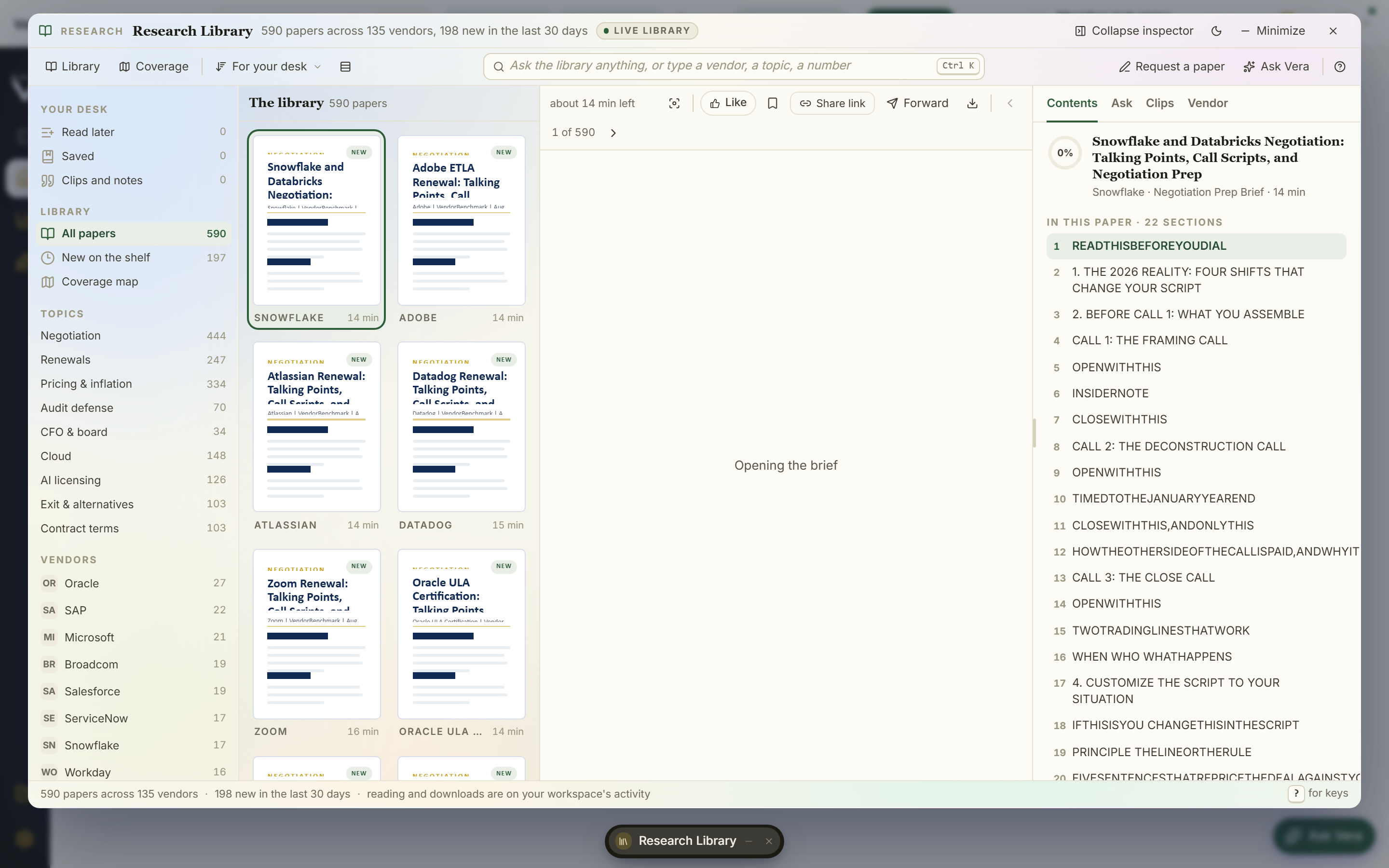 The research library with the Negotiation Craft series