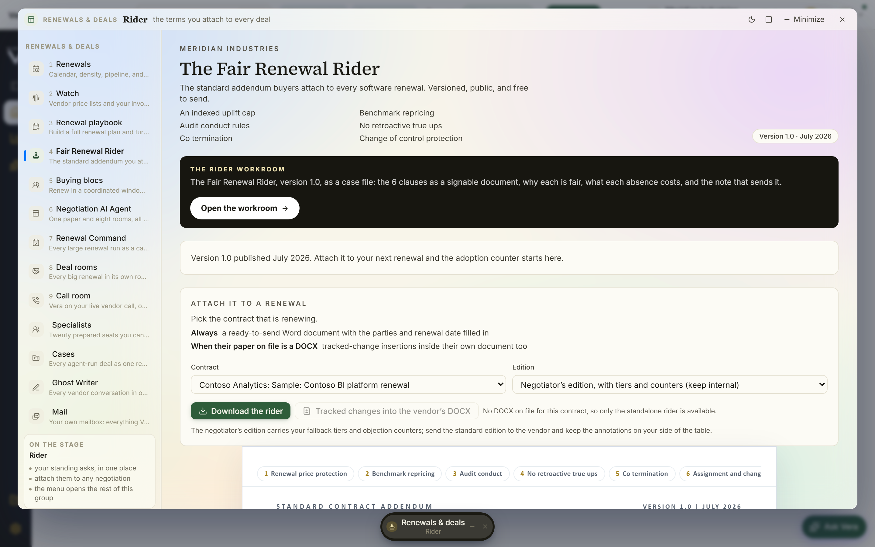 The Fair Renewal Rider