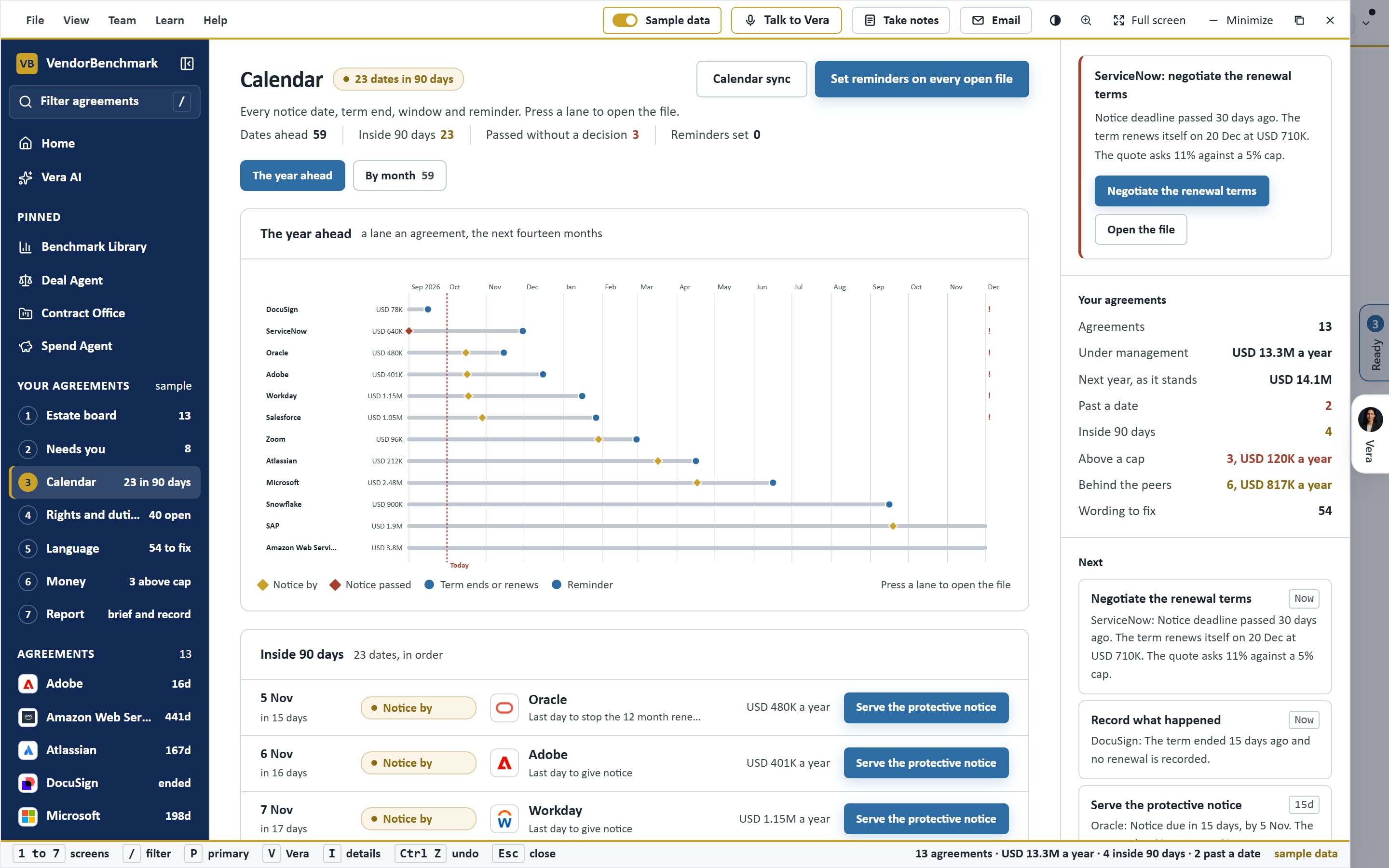 Agreement Studio: Calendar