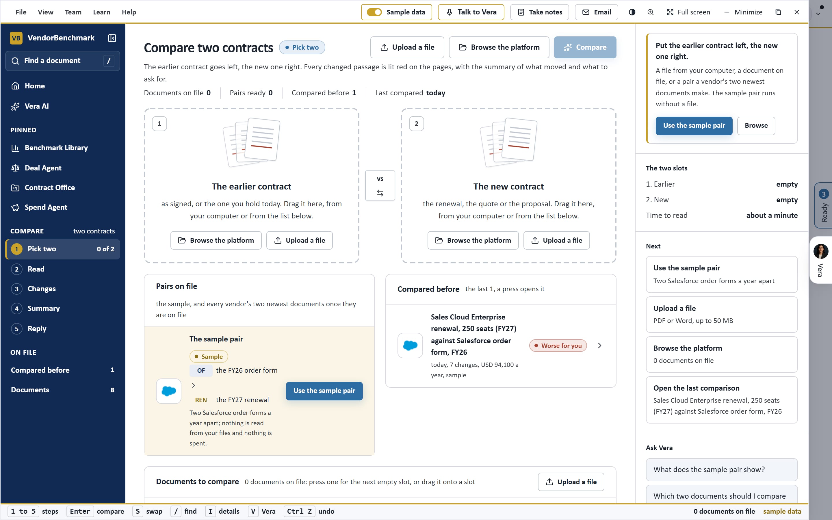 Compare: Pick two. Any two documents on file.