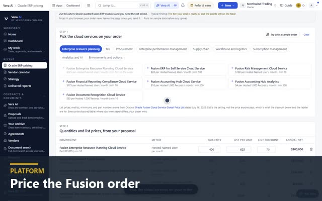 Price the Fusion order
